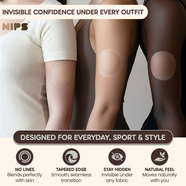 NIPS Non-Adhesive Nipple covers (10cm)