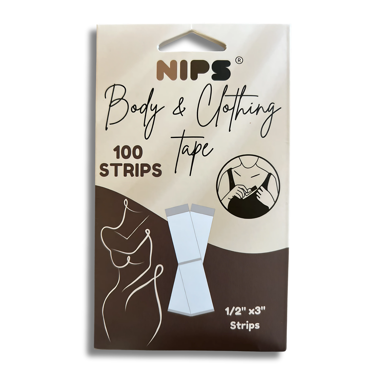 NIPS Premium Double Sided Body and Fashion Tape (100 Pack)